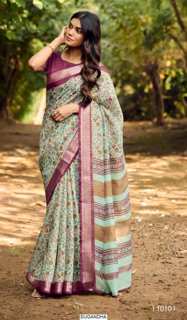 New Concept In Soft Cotton Sarees With Jari Checks And Unique Trendy Design