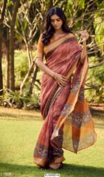 New Concept In Soft Cotton Sarees With Jari Checks And Unique Trendy Design