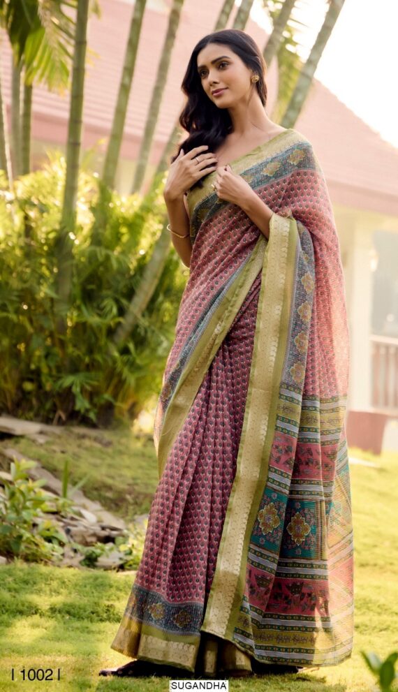 New Concept In Soft Cotton Sarees With Jari Checks And Unique Trendy Design