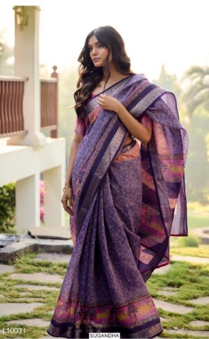 New Concept In Soft Cotton Sarees With Jari Checks And Unique Trendy Design
