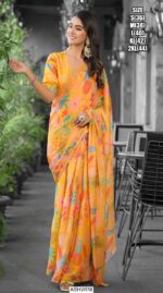 Exclusive Ready To Wear Imported Georgette Gown Style Sarees