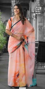 Exclusive Ready To Wear Imported Georgette Gown Style Sarees