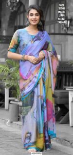 Exclusive Ready To Wear Imported Georgette Gown Style Sarees