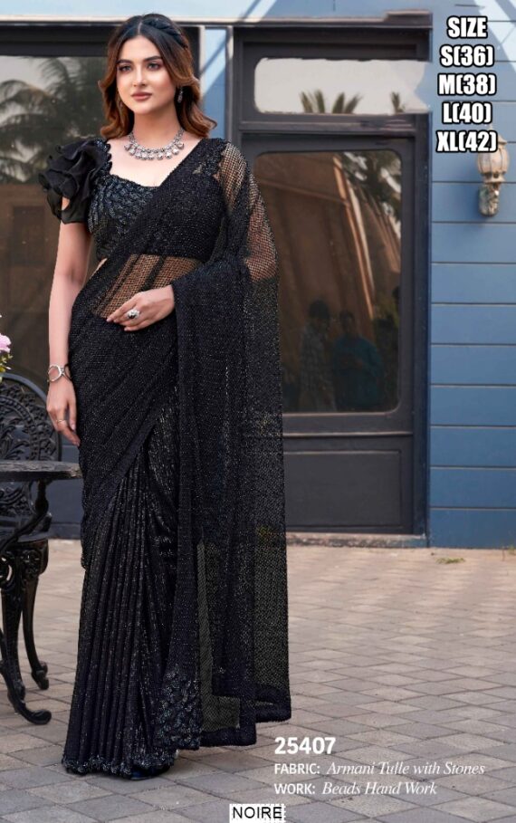 Ethnicrang's New Super Trending Hand Work Ready To Wear Sarees