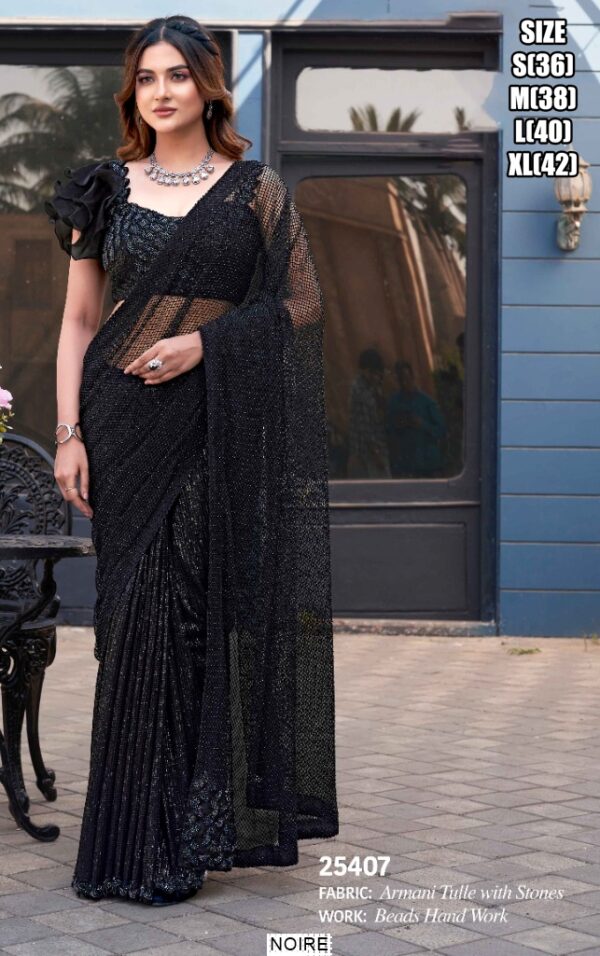 Ethnicrang's New Super Trending Hand Work Ready To Wear Sarees