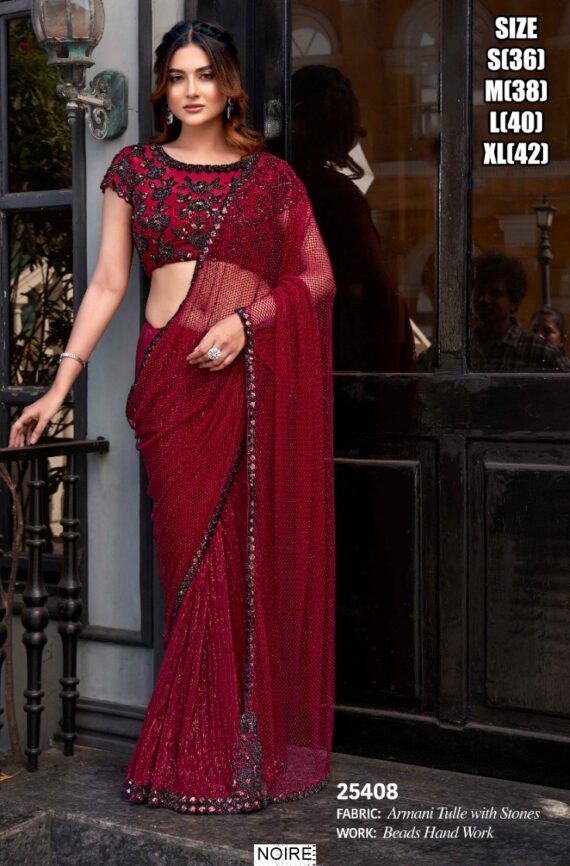 Ethnicrang's New Super Trending Hand Work Ready To Wear Sarees
