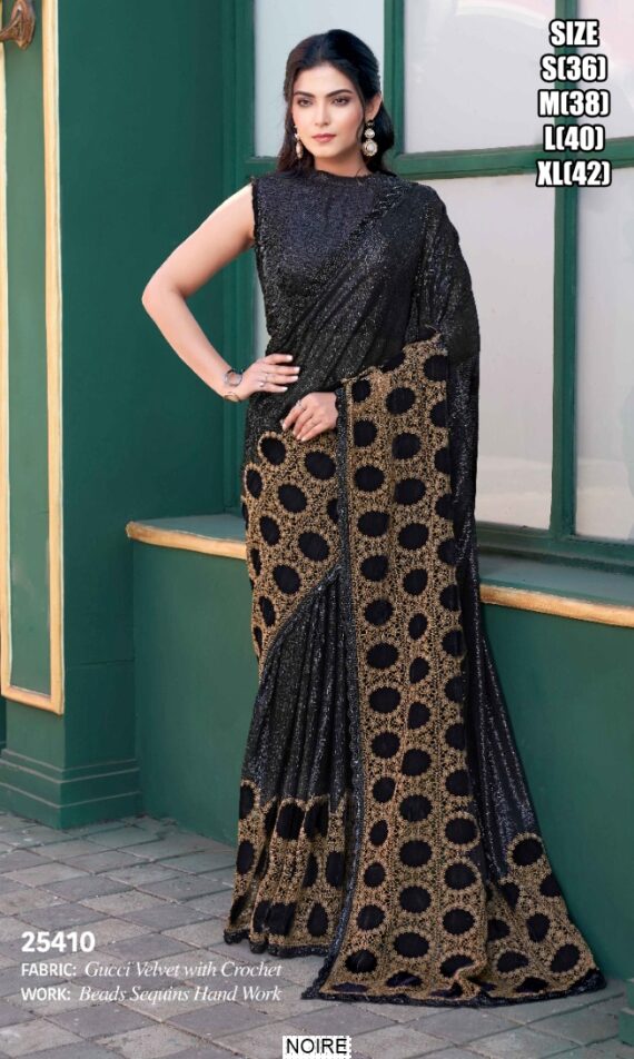 Ethnicrang's New Super Trending Hand Work Ready To Wear Sarees