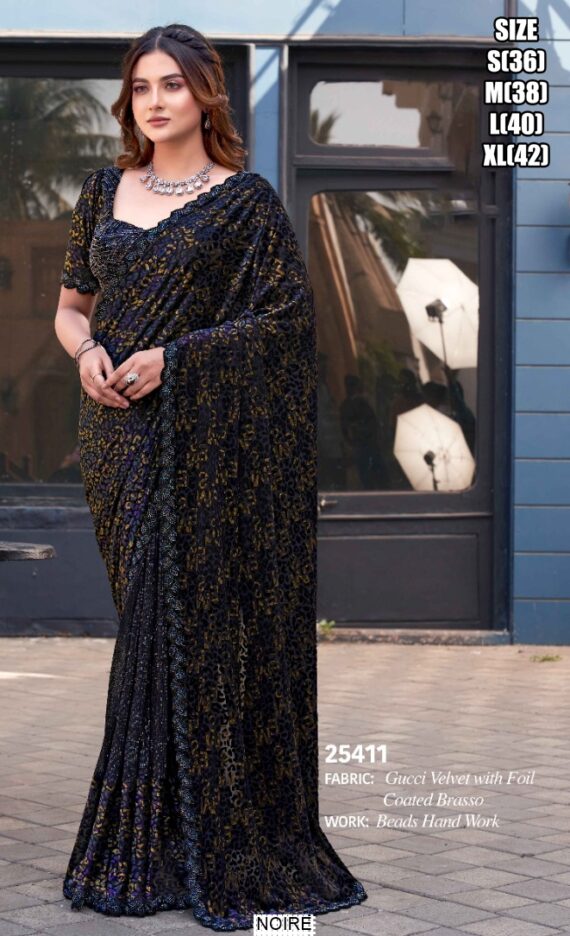 Ethnicrang's New Super Trending Hand Work Ready To Wear Sarees