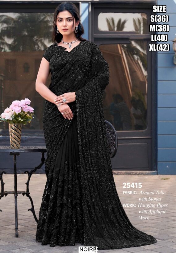 Ethnicrang's New Super Trending Hand Work Ready To Wear Sarees