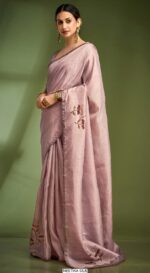 Presenting An Exclusive Hand Touched Worked Pure Tusser Sarees