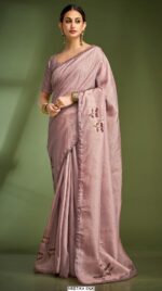 Presenting An Exclusive Hand Touched Worked Pure Tusser Sarees