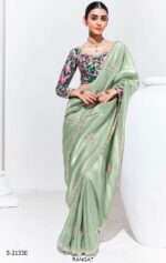 This Is Our Latest Partywear Sarees In Different Colour On Organza And Glass Tissue