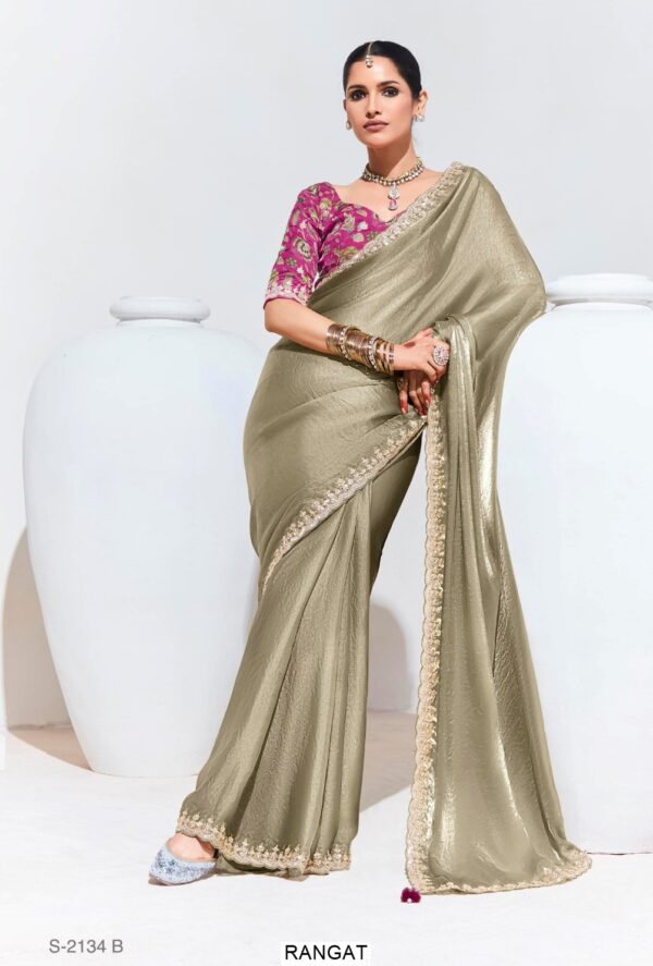 This Is Our Latest Partywear Sarees In Different Colour On Organza And Glass Tissue