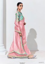 This Is Our Latest Partywear Sarees In Different Colour On Organza And Glass Tissue