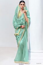 This Is Our Latest Partywear Sarees In Different Colour On Organza And Glass Tissue