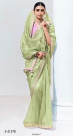This Is Our Latest Partywear Sarees In Different Colour On Organza And Glass Tissue