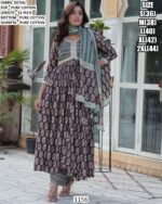 Get Noticed In This Beautiful Designer Salwar Suits In A Pure Cotton Fabric