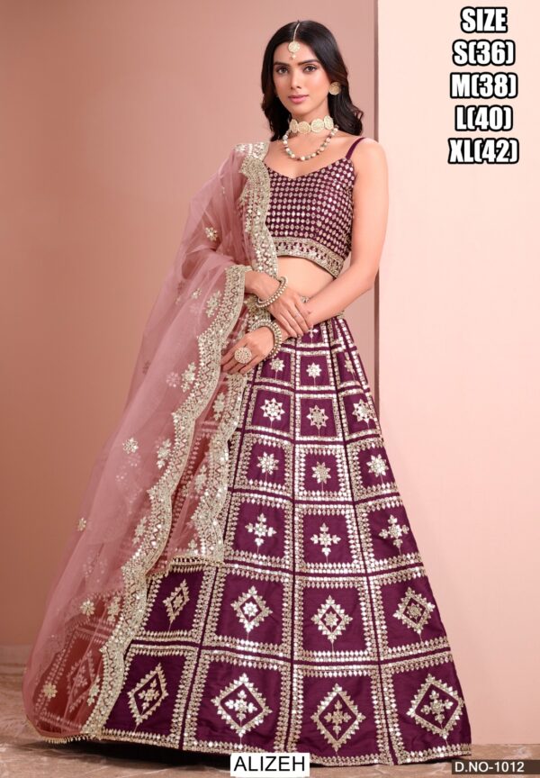 Ethnicrang Presents Exclusive Design Art Silk Un-Stitched Lehenga Choli