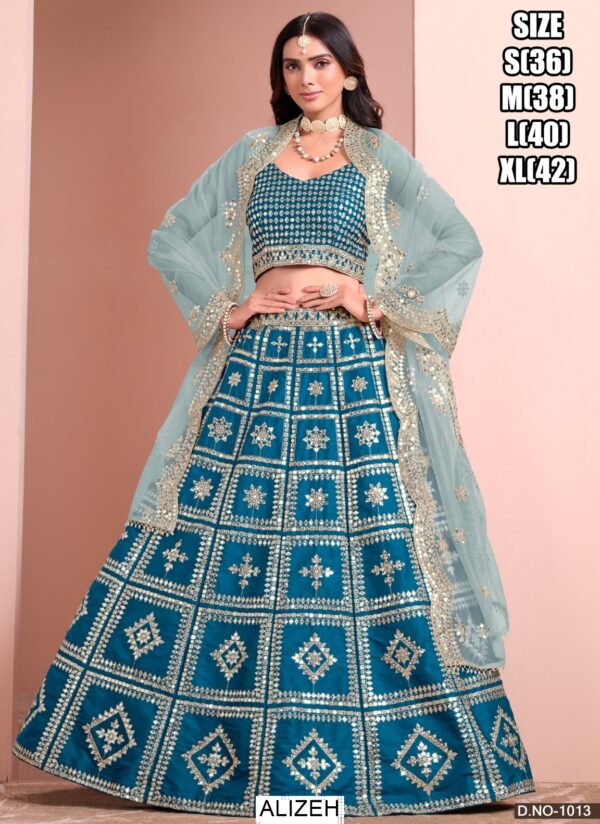 Ethnicrang Presents Exclusive Design Art Silk Un-Stitched Lehenga Choli