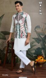 Exclusive Festival Men's Wear Viscose Silk Kurta And Koti Collection