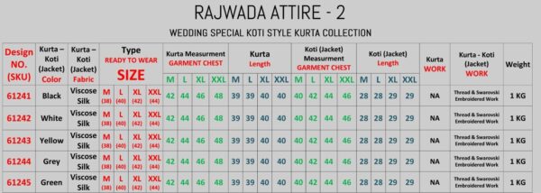 Exclusive Festival Men's Wear Viscose Silk Kurta And Koti Collection