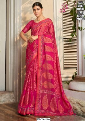 Lux P.V. Georgette Function Wear Sarees In Gorgeous Three Colours And Designs