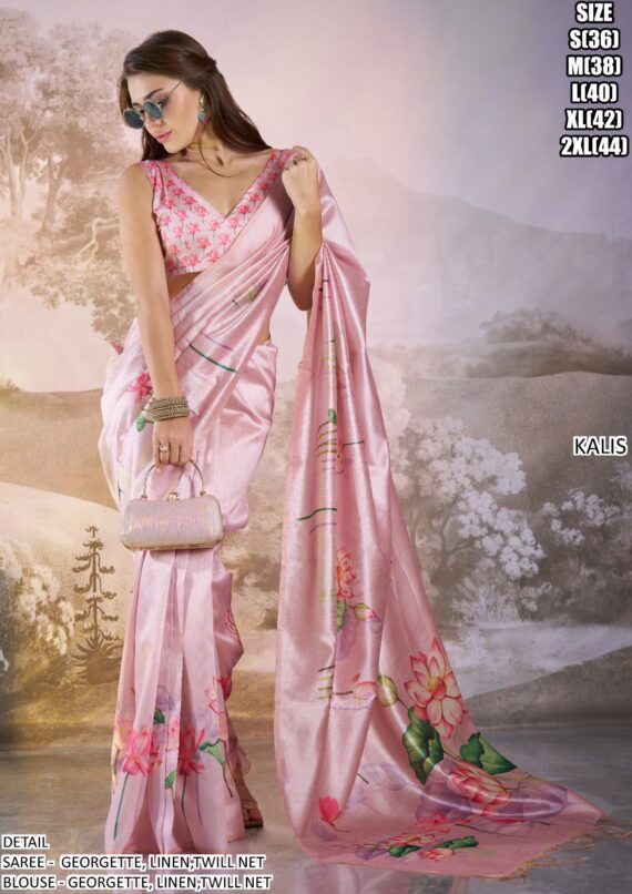 Bridesmaids Wedding Or Party Wear Modern Saree Collection 2025