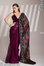 Today's New Launching Crunchy Chiffon Partywear Stylish Saree With Blouse