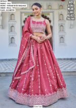 Our New Collection, Thread Embroidered Silk Lehenga Choli For Weddings