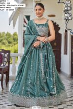 Our New Collection, Thread Embroidered Silk Lehenga Choli For Weddings