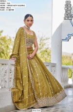 Our New Collection, Thread Embroidered Silk Lehenga Choli For Weddings