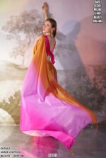 Pure Chiffon Party Wear Designer Un-Stitched Sarees At Unbelievable Prices