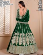 Designer Embroidered Shimmer Art Silk Lehenga Choli For Women's Weddings