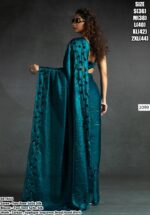 Look Regal And Elegant In This Luxurious Two-Tone Satin Silk Partywear Sarees