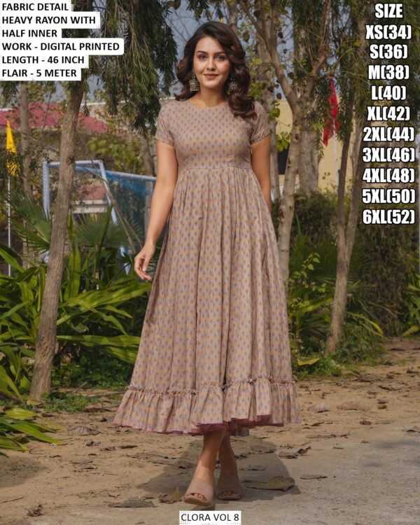 Best Beach And Partywear Rayon Midi One Piece Dress Collection 2025