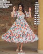 Best Beach And Partywear Rayon Midi One Piece Dress Collection 2025