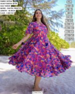 Best Beach And Partywear Rayon Midi One Piece Dress Collection 2025