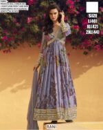 Presenting Our Trendy Gown And Dupatta In Beautiful Prints And Embroidered