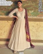 Heavy Chikankari Embroidered Readymade Georgette Gown Perfect For Parties And Weddings