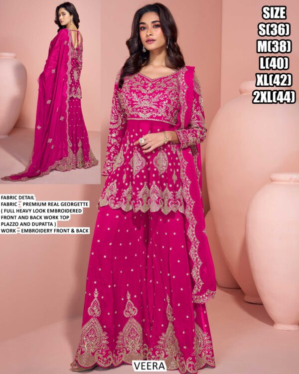 Buy Premium Real Georgette Embroidered Trendy Salwar Kameez Online