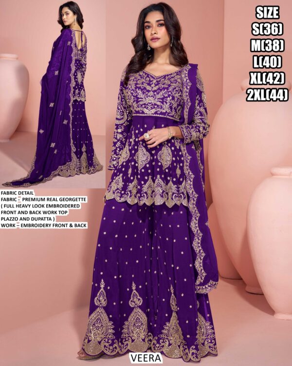 Buy Premium Real Georgette Embroidered Trendy Salwar Kameez Online