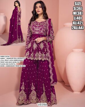 Buy Premium Real Georgette Embroidered Trendy Salwar Kameez Online