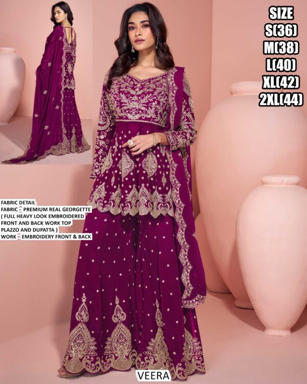 Buy Premium Real Georgette Embroidered Trendy Salwar Kameez Online