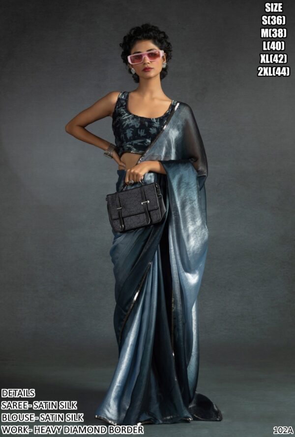 We Presents You With The Collection Of Satin Silk Shining Sarees At The Best Price