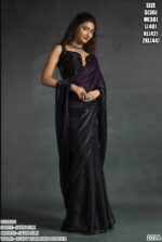 Buy Our Bridesmaid Wear Satin Silk Un-Stitched Sarees (Six Colour Option)