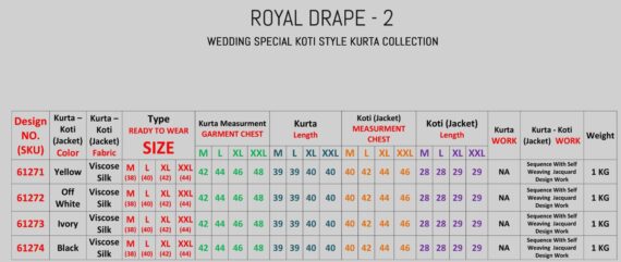 Our Viscose Silk Shimmering Sequins And Weaving Work Kurta-Koti Set For Men