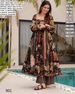 Heavy Digital Printed Mal Cotton Festive Wear Anarkali Kurti Set With Dupatta, Book Online!