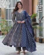 Exquisite Designer 100% Cotton Long Anarkali Kurti Sets For Women