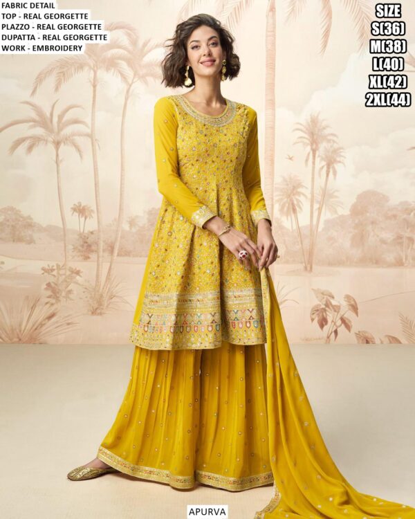 Partywear Fancy Readymade Indian Pakistani Plazo Kurta Sets For Women