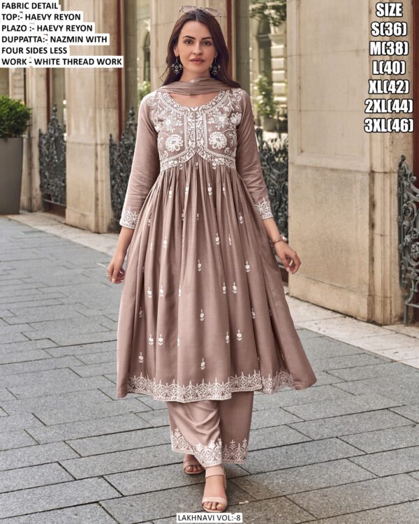 Fashionable Worked Heavy Rayon Readymade Salwar Kameez Collection